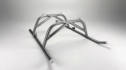 Titanium drone landing gear